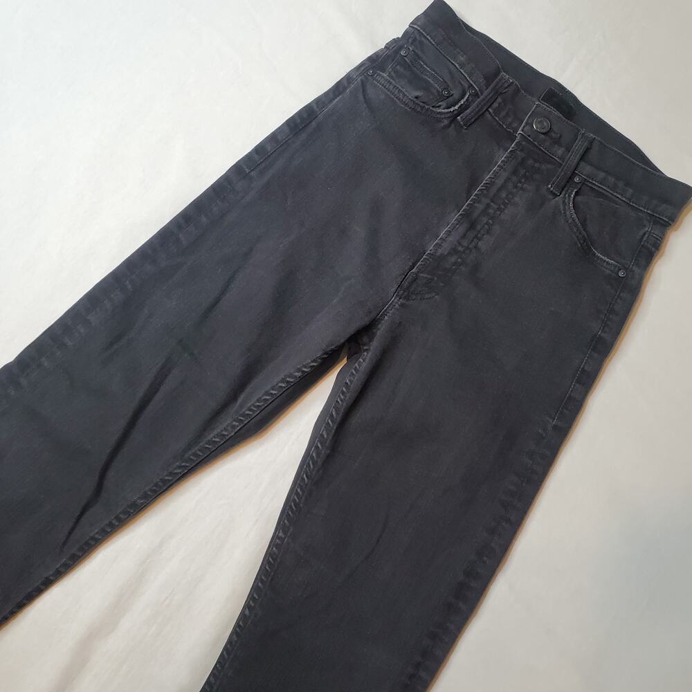 Mother Womens Size 26 High Waisted Rider Skimp Jean in Not Guilty Black